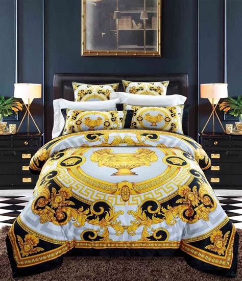 versace sheet set rep|Versace bedding saks.